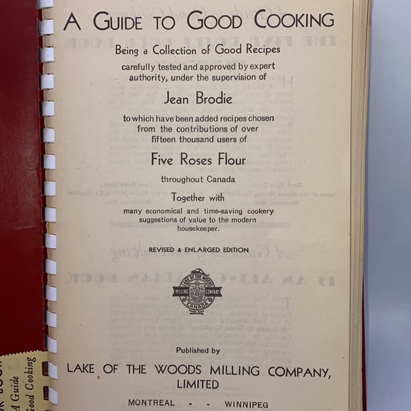 1938 Five Roses Flour A Guide to Good Cooking Red Spiral Bound Recipes Vintage - Picture 5 of 10